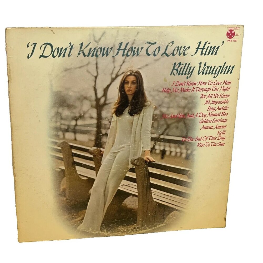 Billy Vaughn I Don't Know How To Love Him (Vinyl, 1972) Paramount PAS-5037 VG LP